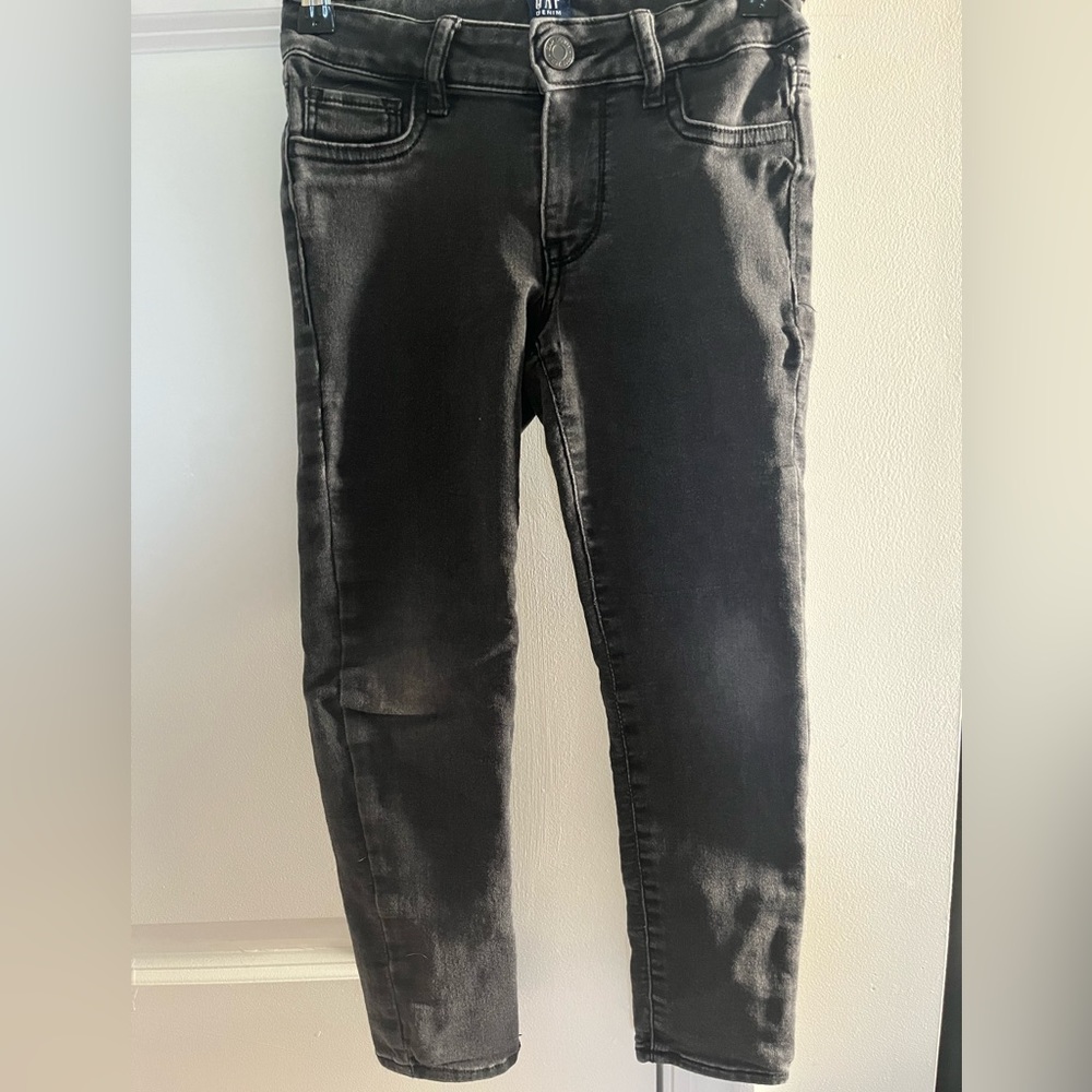 Gap Kids size 7 regular stretch black jegging ankle jeans
